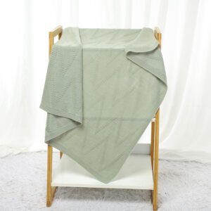 Knitted Newborn Stroller Wrap Swaddle Blankets Mimixiong