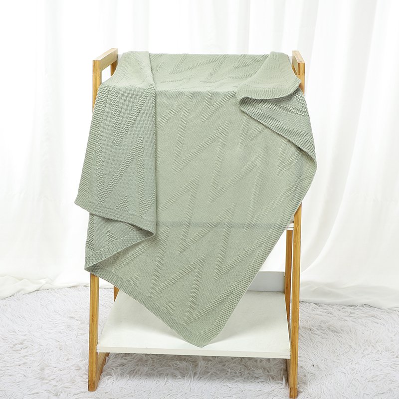 Knitted Newborn Stroller Wrap Swaddle Blankets Mimixiong