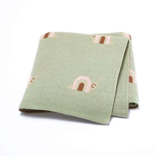 Manufacture Snail Patterned Baby Blanket Mimixiong