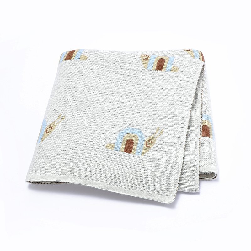 Manufacture Snail Patterned Baby Blanket Mimixiong