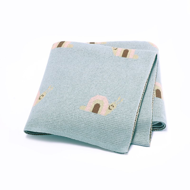 Manufacture Snail Patterned Baby Blanket Mimixiong