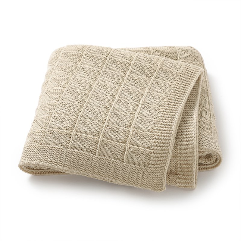 Wholesale Mimixiong Super Soft Baby Blanket Solid Color Knitted Baby Stroller Covers New Born Gift