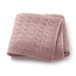 Wholesale Mimixiong Super Soft Baby Blanket Solid Color Knitted Baby Stroller Covers New Born Gift