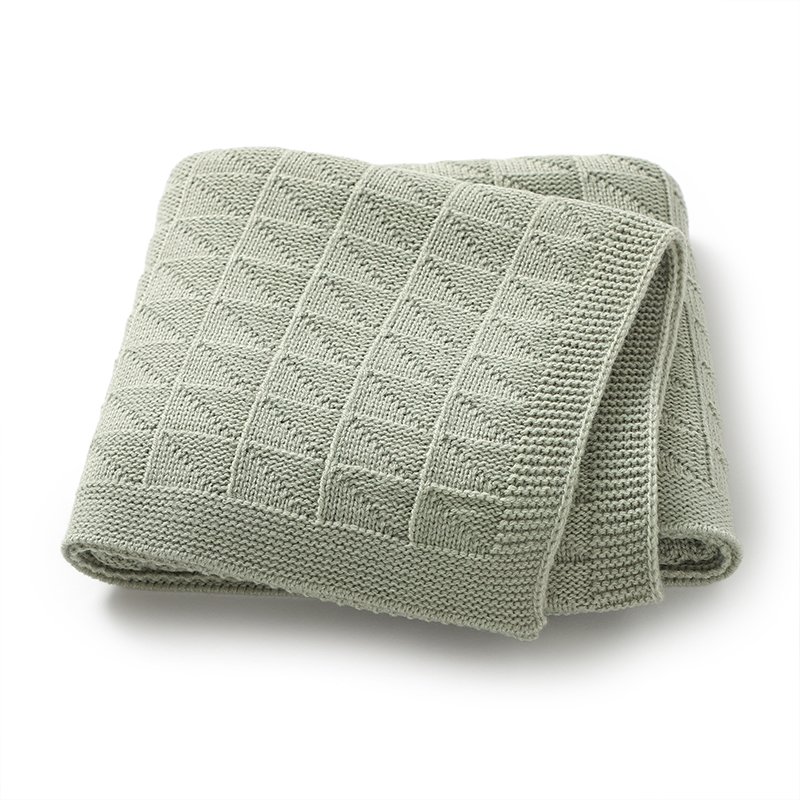 Wholesale Mimixiong Super Soft Baby Blanket Solid Color Knitted Baby Stroller Covers New Born Gift