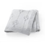 Solid Pure Cotton Babi Throw Blanket Low MOQ Custom Mimixiong