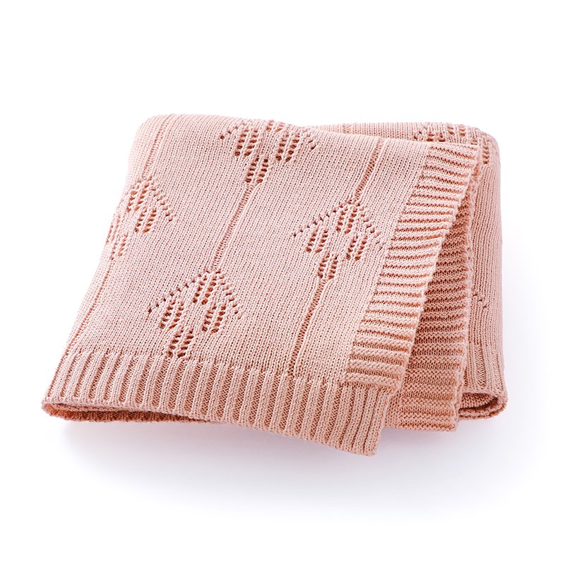 Solid Pure Cotton Babi Throw Blanket Low MOQ Custom Mimixiong