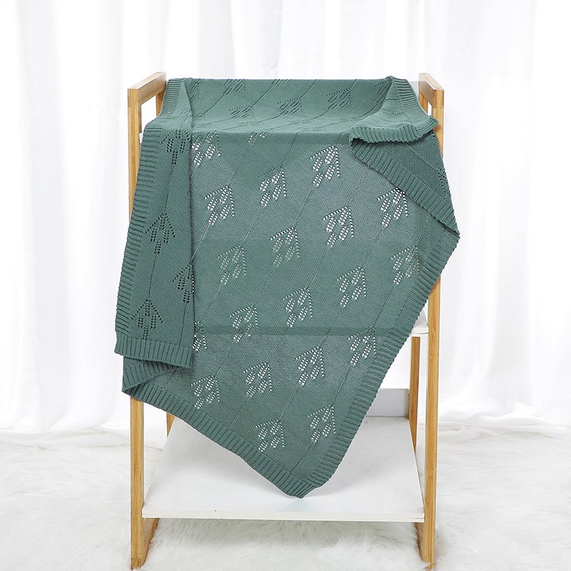 Solid Pure Cotton Babi Throw Blanket Low MOQ Custom Mimixiong
