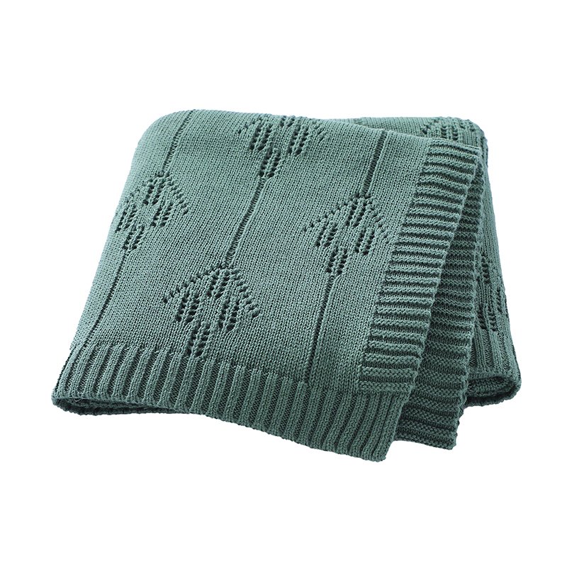 Solid Pure Cotton Babi Throw Blanket Low MOQ Custom Mimixiong