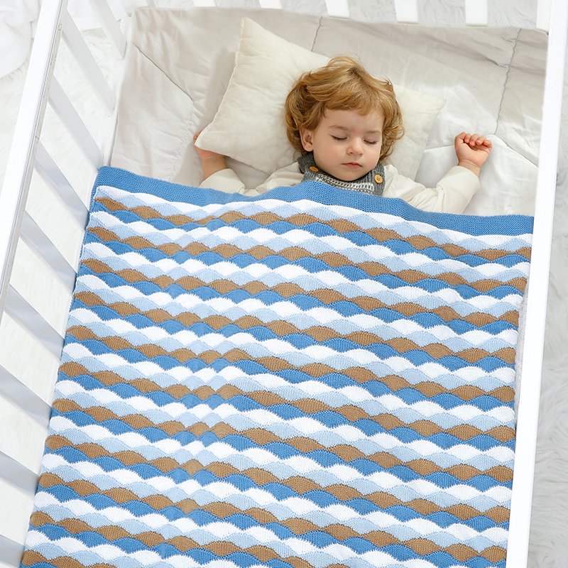Baby Blanket Swaddle Colorful Strips Cheap Wholesale Mimixiong