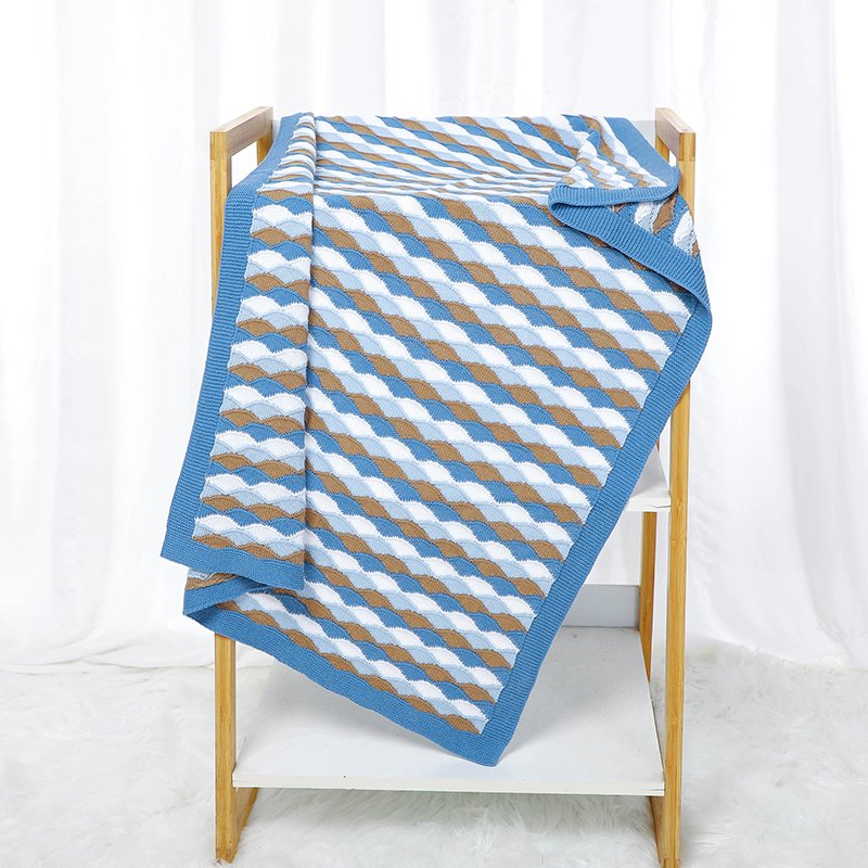 Baby Blanket Swaddle Colorful Strips Cheap Wholesale Mimixiong