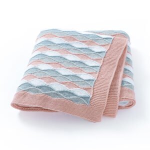 Baby Blanket Swaddle Colorful Strips Cheap Wholesale Mimixiong