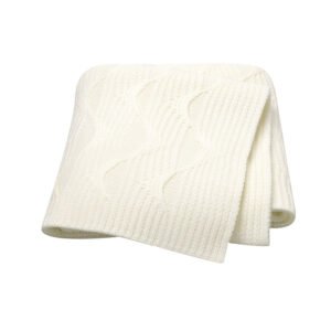 Knit Stroller Solid Yarn Swaddle Towel Blanket Mimixiong