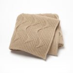 Knit Stroller Solid Yarn Swaddle Towel Blanket Mimixiong