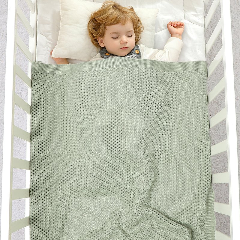 Solid Hollow Summer Bedding Cover Breathable Blanket Mimixiong