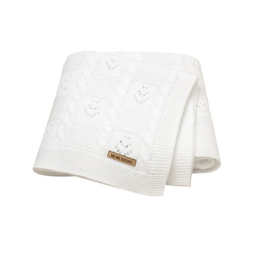 Hot Solid Color Knitted Baby Blanket Mimixiong