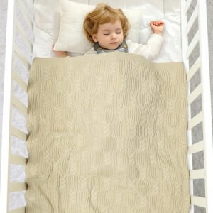 Luxury Custom Baby Wrap Knitted Blanket Mimixiong