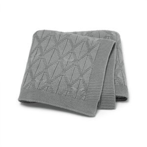 Cotton Plain Color Baby Knitted Swaddle Blanket Mimixiong