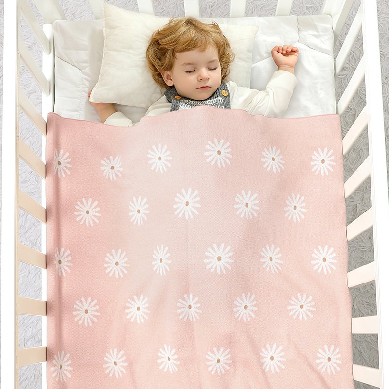Baby Blanket Cotton Flower Patterned Blankets Mimixiong