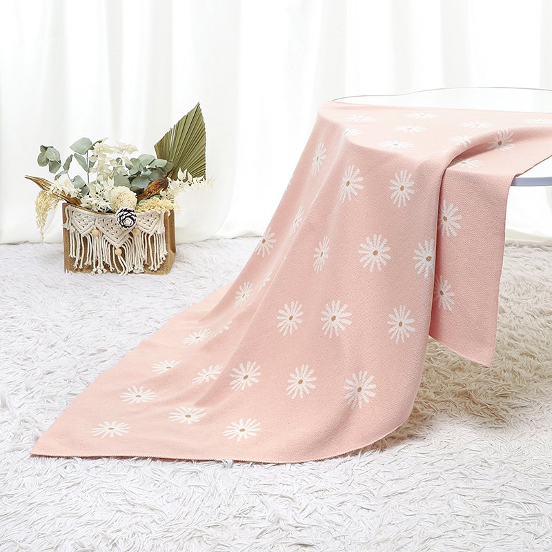Baby Blanket Cotton Flower Patterned Blankets Mimixiong