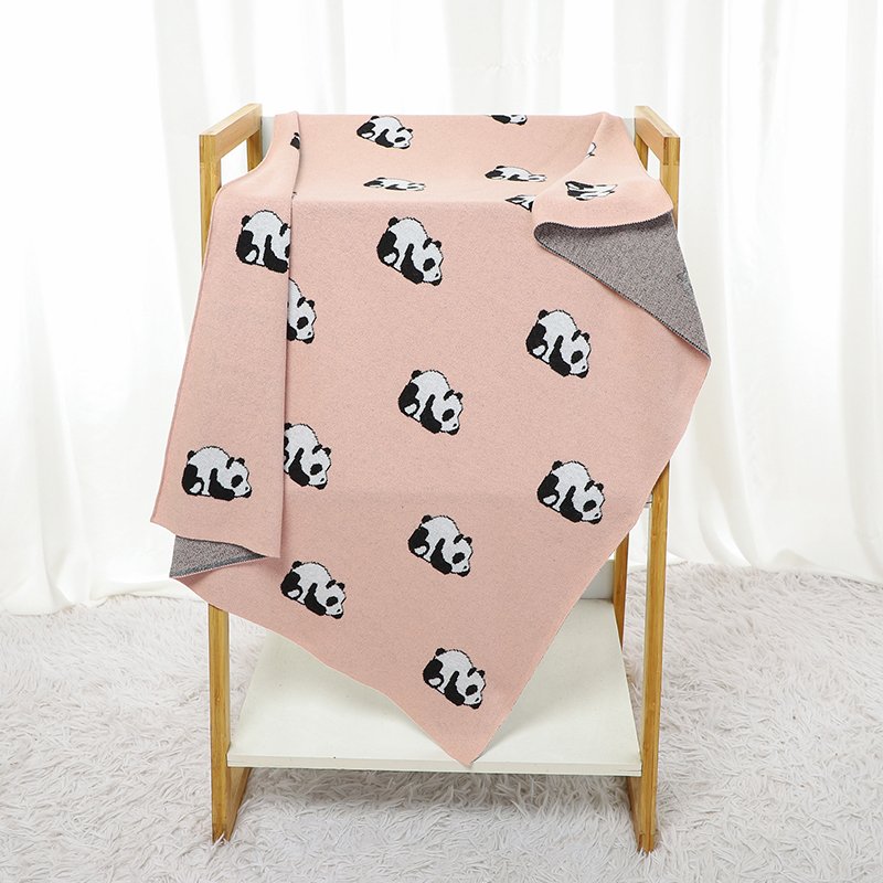 Cute Panda Animal Patterns Baby Shower Gift Blanket Mimixiong