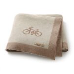 Bicycle Print Baby Soft Baby Swaddle Muslin Blankets Mimixiong
