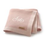 Bicycle Print Baby Soft Baby Swaddle Muslin Blankets Mimixiong