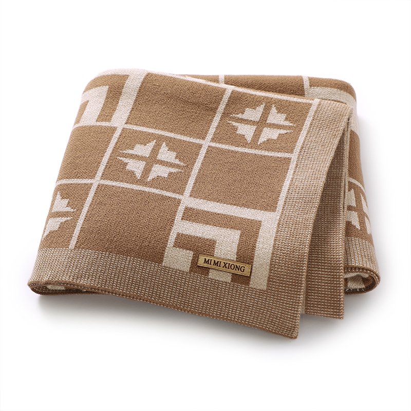 New Material Customizable Knitted Baby Blanket Mimixiong
