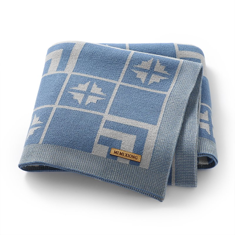 New Material Customizable Knitted Baby Blanket Mimixiong