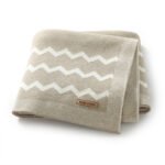 Wavy Stripes Mantas  Newborn Baby Knitted Blanket Mimixiong