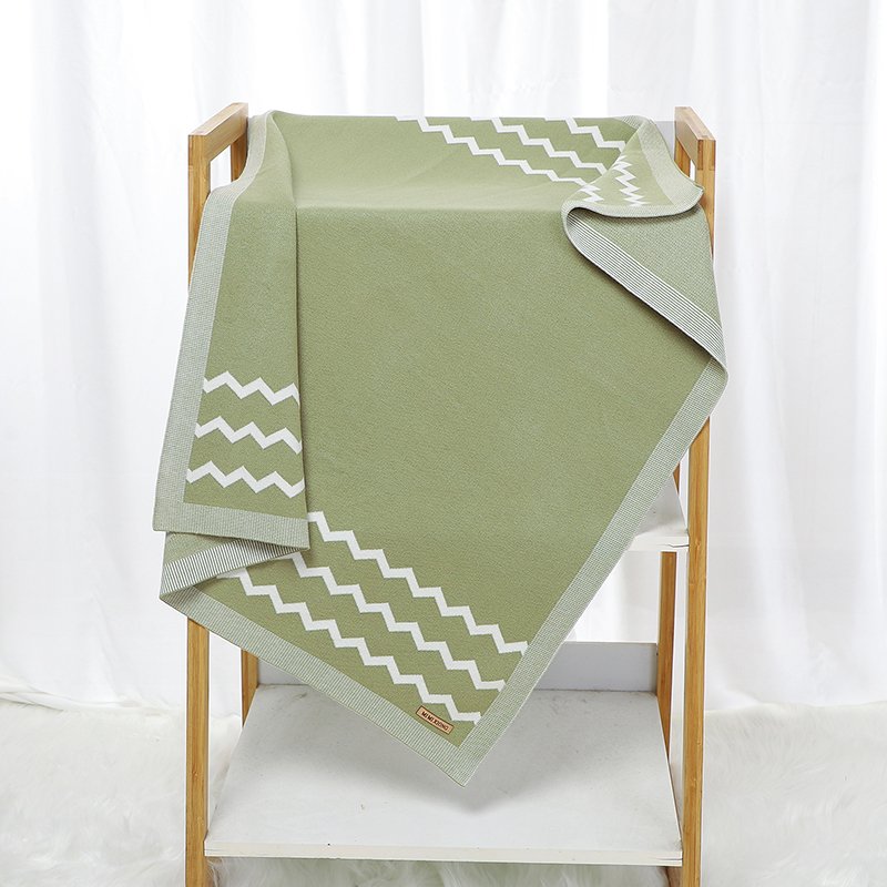 Wavy Stripes Mantas  Newborn Baby Knitted Blanket Mimixiong