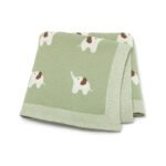 Jacquard Animal Pattern Baby Swaddle Blanket Mimixiong