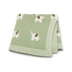 Jacquard Animal Pattern Baby Swaddle Blanket Mimixiong