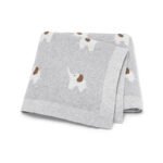 Jacquard Animal Pattern Baby Swaddle Blanket Mimixiong