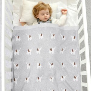 Jacquard Animal Pattern Baby Swaddle Blanket Mimixiong