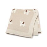 Jacquard Animal Pattern Baby Swaddle Blanket Mimixiong