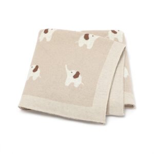Jacquard Animal Pattern Baby Swaddle Blanket Mimixiong