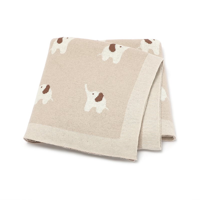 Jacquard Animal Pattern Baby Swaddle Blanket Mimixiong