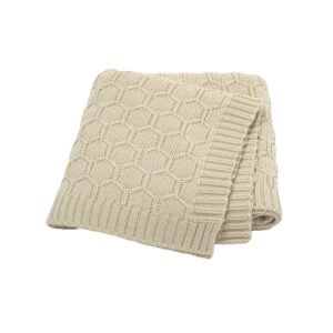 Solid Knit 100% Acrylic Newborn Baby Blanket Mimixiong