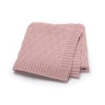 Solid Knit 100% Acrylic Newborn Baby Blanket Mimixiong
