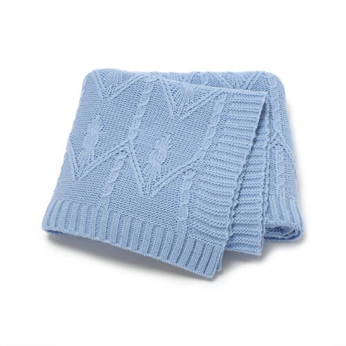 Fast Shipping Knitted Baby Swaddle Throw Blanket Mimixiong
