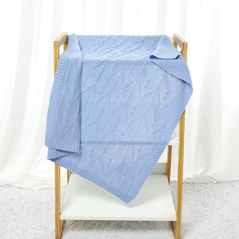 Fast Shipping Knitted Baby Swaddle Throw Blanket Mimixiong
