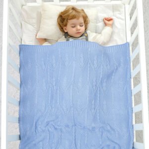Fast Shipping Knitted Baby Swaddle Throw Blanket Mimixiong