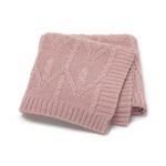 Fast Shipping Knitted Baby Swaddle Throw Blanket Mimixiong