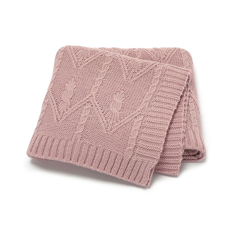 Fast Shipping Knitted Baby Swaddle Throw Blanket Mimixiong