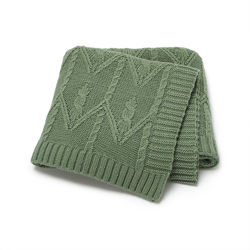 Fast Shipping Knitted Baby Swaddle Throw Blanket Mimixiong