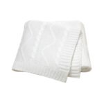 Solid Design Boutique Knit Infant Custom Baby Blanket Mimixiong