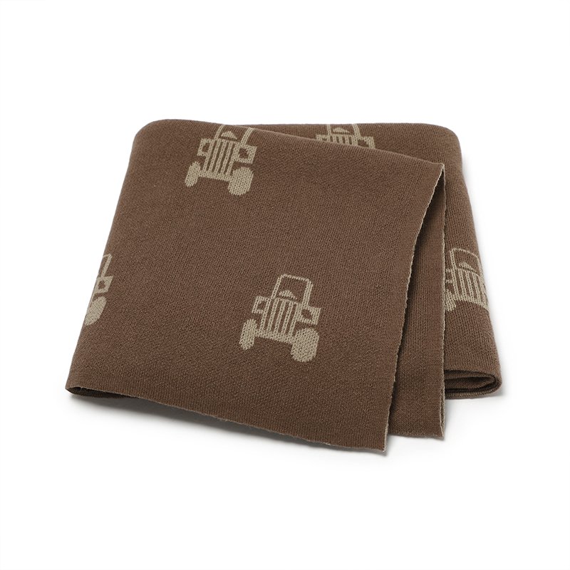 Jacquard Toddler Swaddle Throw Blanket Baby Gift Mimixiong