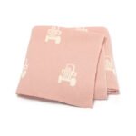 Jacquard Toddler Swaddle Throw Blanket Baby Gift Mimixiong