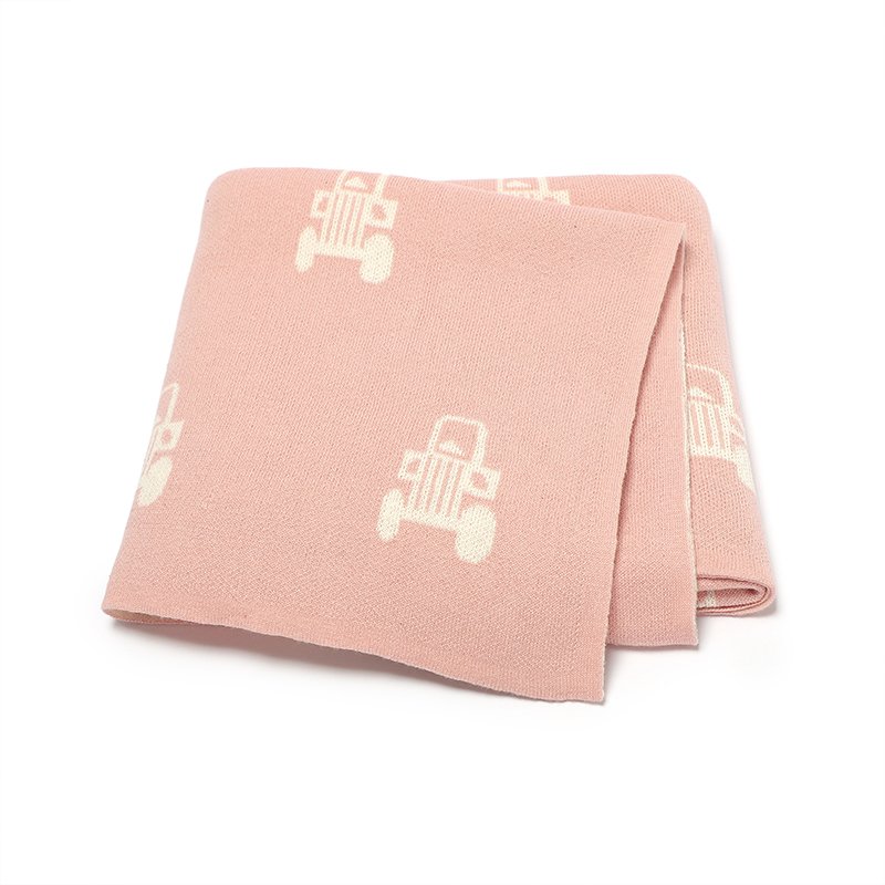Jacquard Toddler Swaddle Throw Blanket Baby Gift Mimixiong