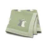 Top Ranking Knitted Easter Bunny Baby Blankets Mimixiong